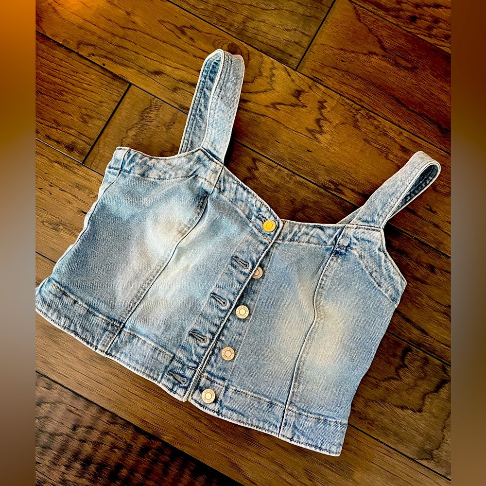 Gap denim crop top